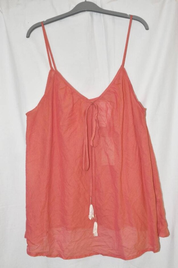 Monsoon Strappy Top Coral Size: Xl