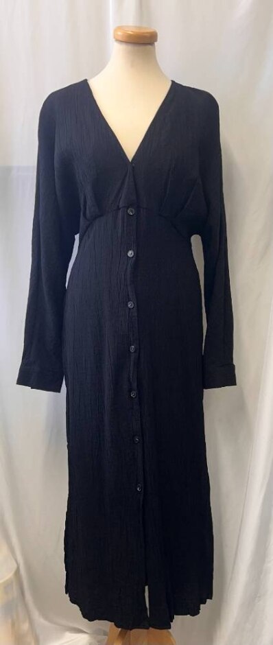 Mng Summer Dress Black Size: M