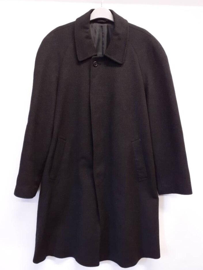Unbranded High Quality Wool Coat In Black Size: L