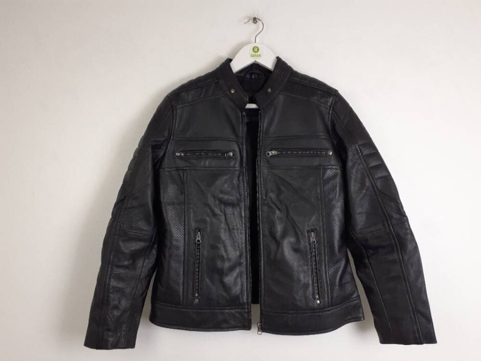 Real Leather Women's Leather Jacket Black Size: L