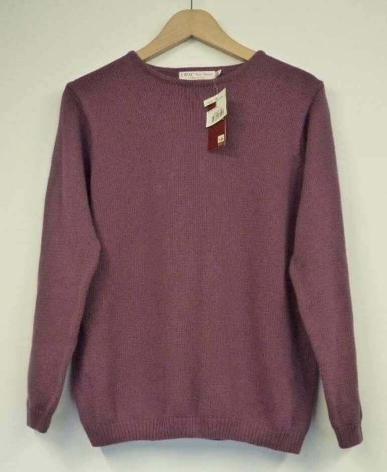 Edinburgh Woolen Mill Cotton Jumper Purple Size: M