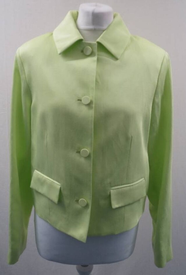 M&s Coat Light Green Size: 10