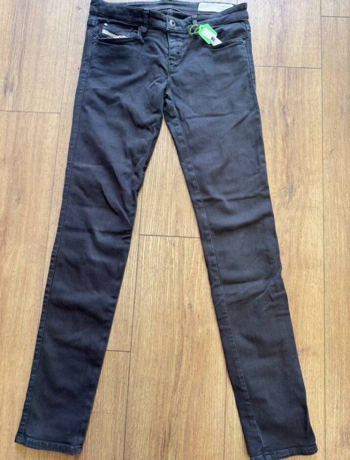 Diesel Skinny Jeans Black Size: 28