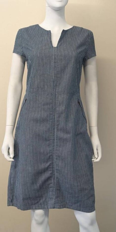 Bnwt Phase Eight Pinstripe Summer Dress  Blue  Size: 14