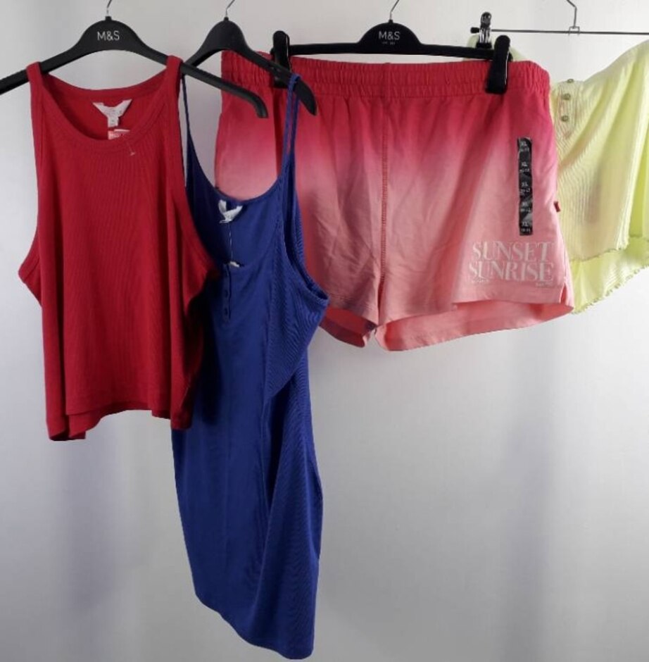 M&s Bundle X 4 Shorts Vest Dress Multi Summer Size: Xl