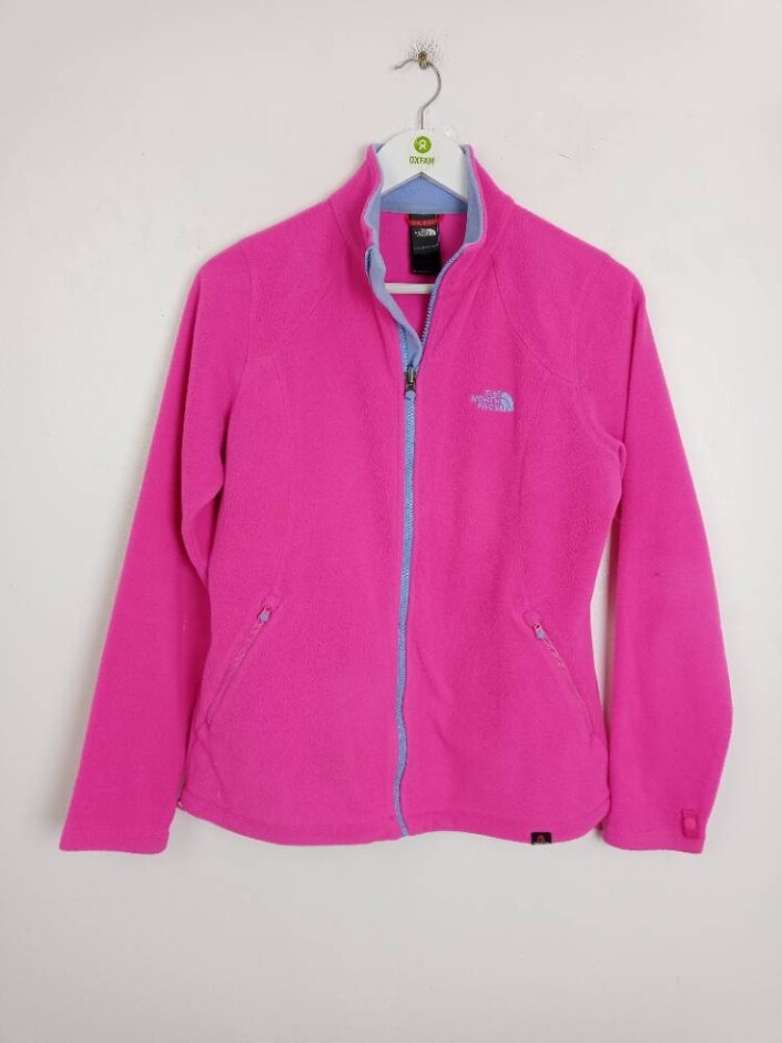 The North Face Zipped Fleece Jacket Bright Pink Size: M