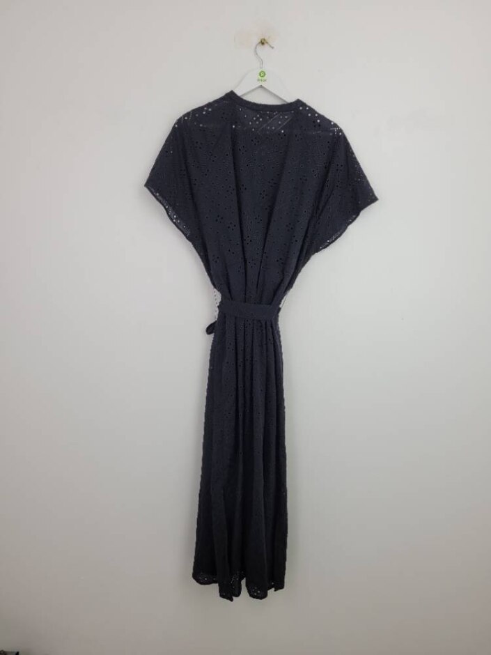 Autograph Broderie Midaxi Shirt Dress Black Size: 20