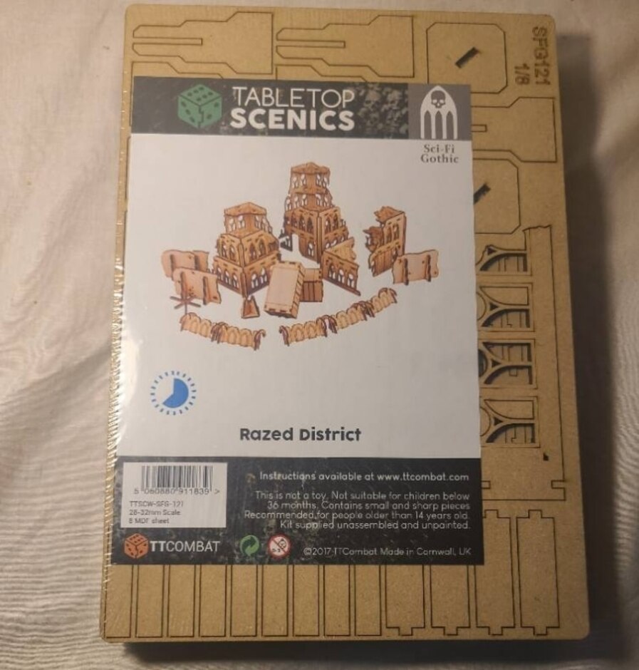 Tabletop Razed District (sci-fi Gothic)