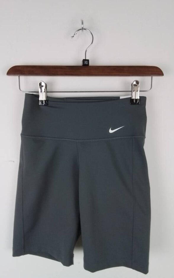 Nike Athletic Biker-style Shorts Charcoal Grey Size: Xs