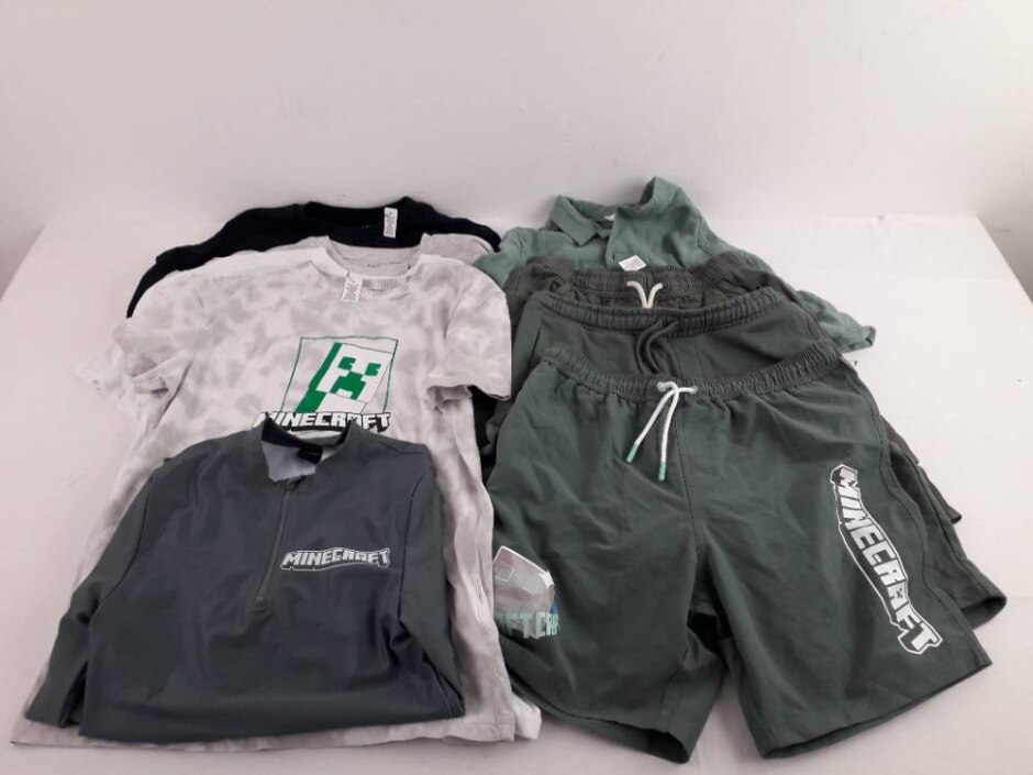 M&s Boys 9x Bundle T-shirts, Shorts, Shirt, Swim Top Multicolour Size: 12 - 13 Years
