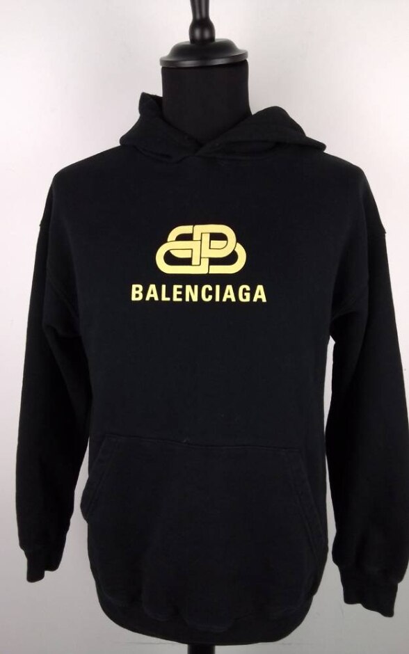 Balenciaga Hoodied Sweatshirt Black Size: M