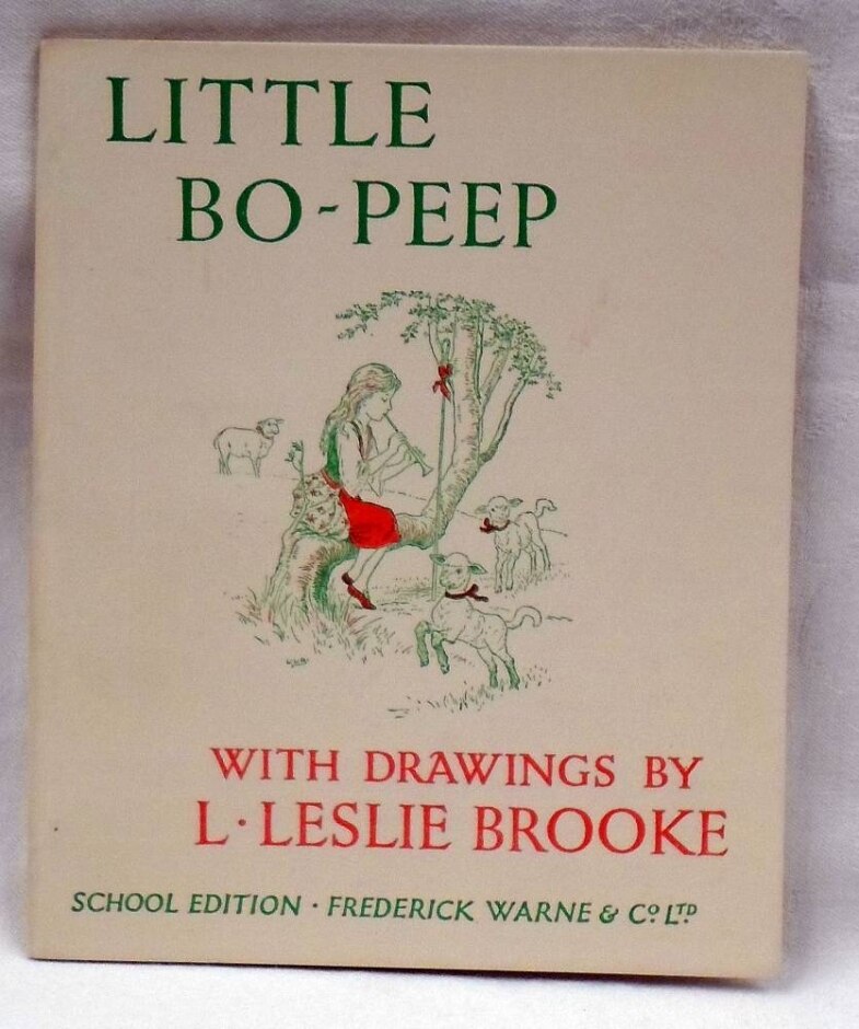 1949 Leslie Brooke's Little Books. Little Bo-peep. A Nursery Rhyme Picture Book