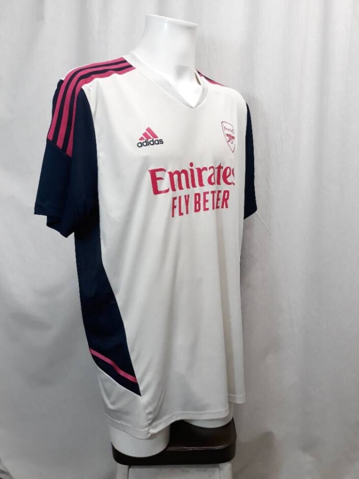 Adidas Arsenal Training Shirt 2022/23 White Size: Xxl