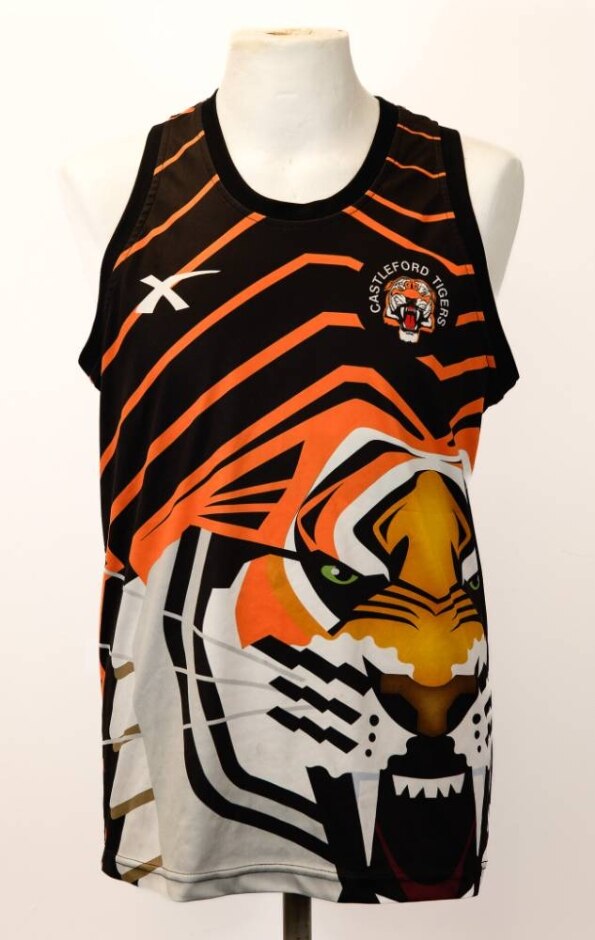 Castleford Tigers Sports Top Black Size: S