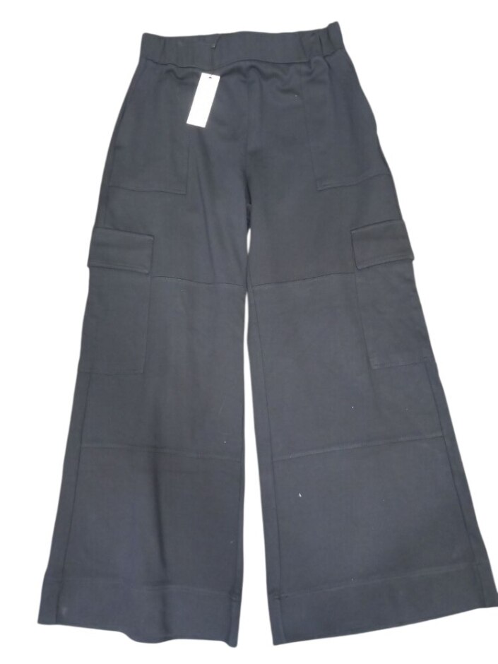 Me + Em Cargo Wide Leg Trousers Navy Size: 16