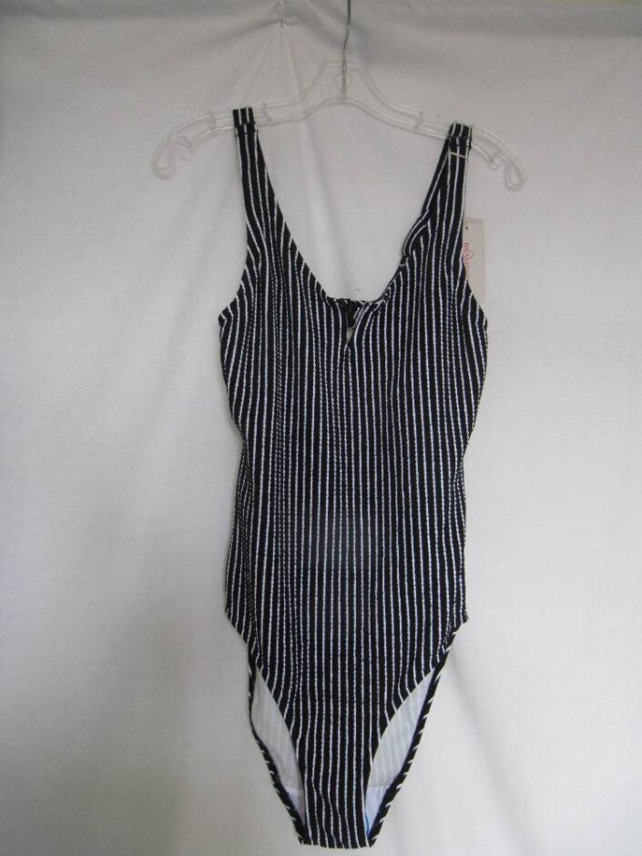 Bravissimo Swimsuit Black And White Size: 30
