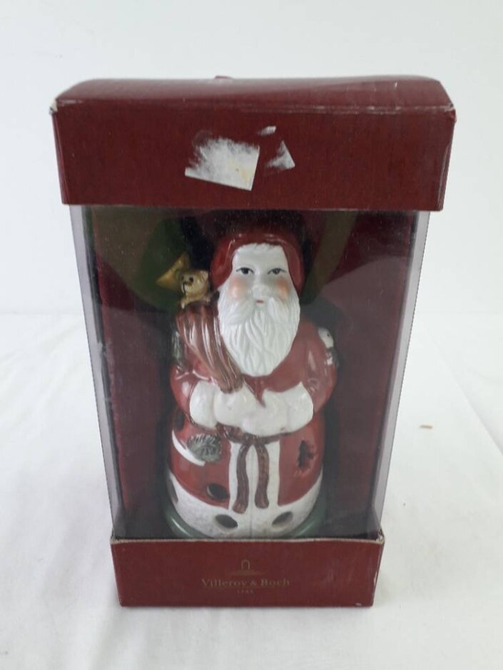 Villeroy & Boch Festive Decoration Ceramic Tealight Candle Holder Surprising Santa Height 17cm