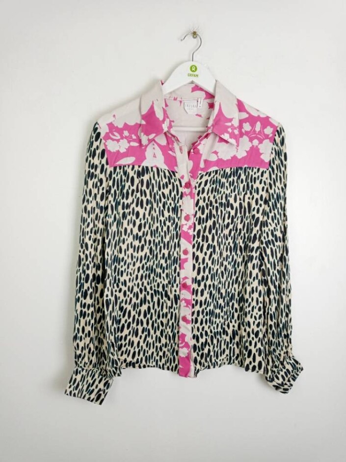 Fresha Patterned Blouse Multicoloured Size: M