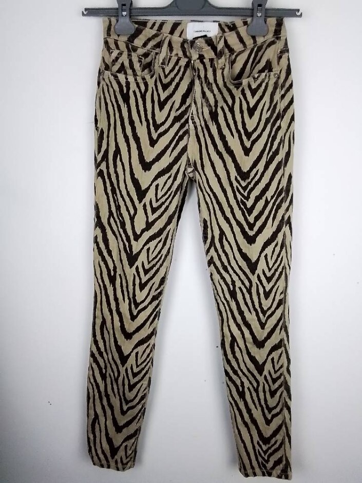 Current/elliott The Ruby  Natura Placement Crop Jeans Zebra Plrint Size: 24