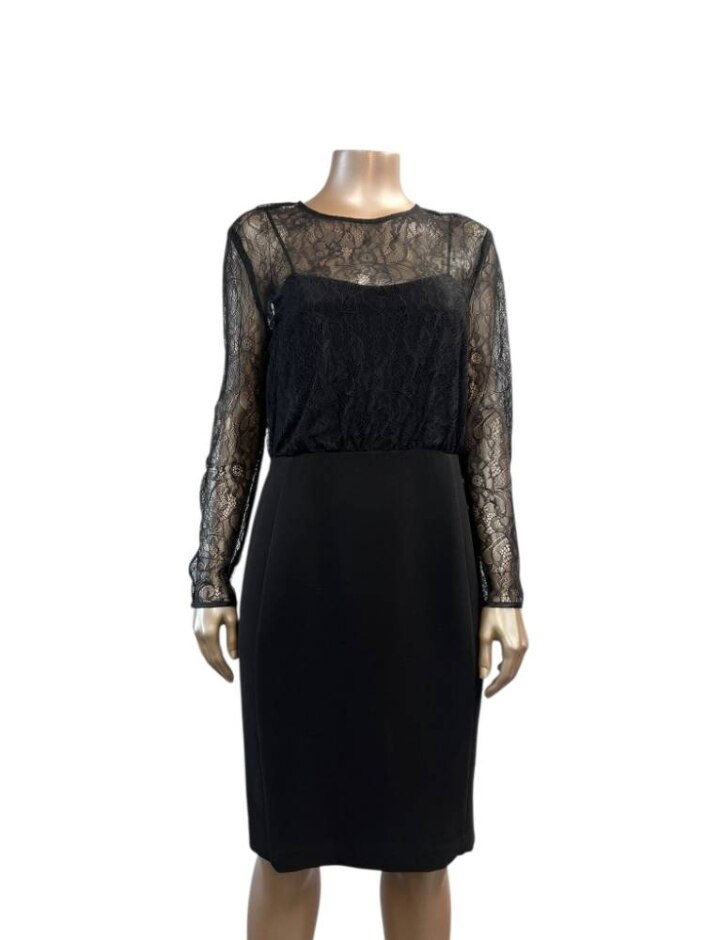 M&s Marks & Spencer Dress Black Size: 12