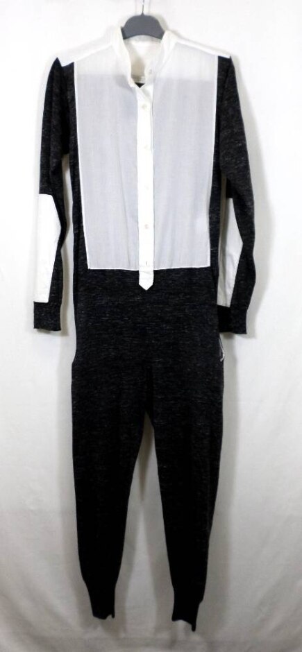 Stella Mccartney Jumpsuit White & Grey Size: M