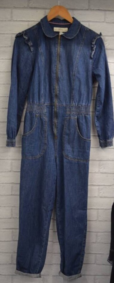 White Stuff Denim Jumpsuit  Blue  Size: 8