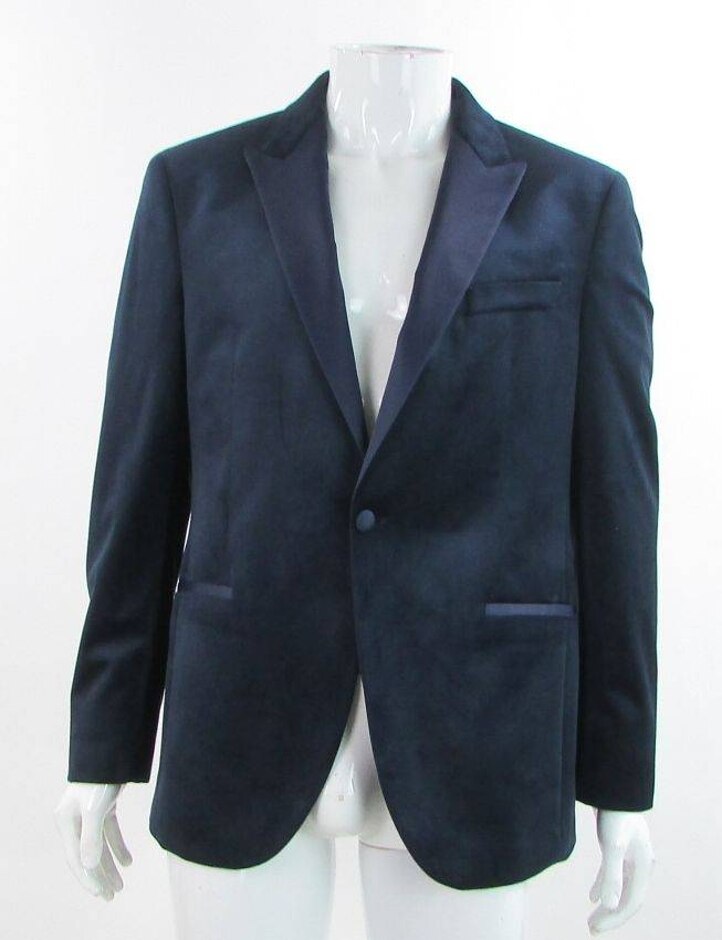 Bnwot M&s Slim Fit Formal Jacket Dark Navy Size: 42" Chest