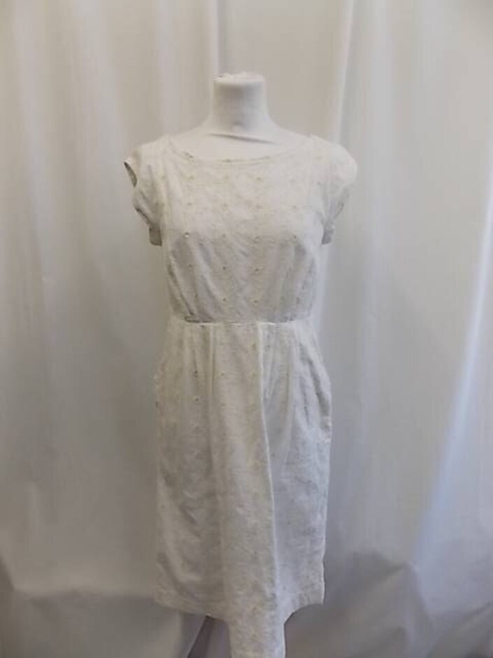 White Stuff Short Sleeved Summer Dress White Size: 8