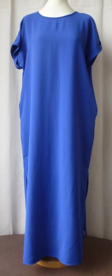George Lightweight Column Maxi Dress Cobalt Size: 10