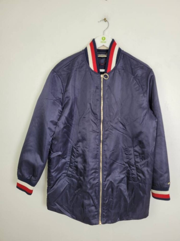 Tommy Hilfiger Classic Bomber Jacket Navy Blue Size: S