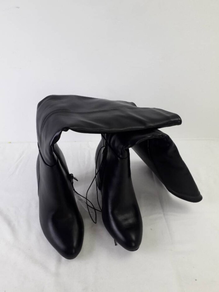 Limited Collection Knee High Heeled Boots Size 5eee Black