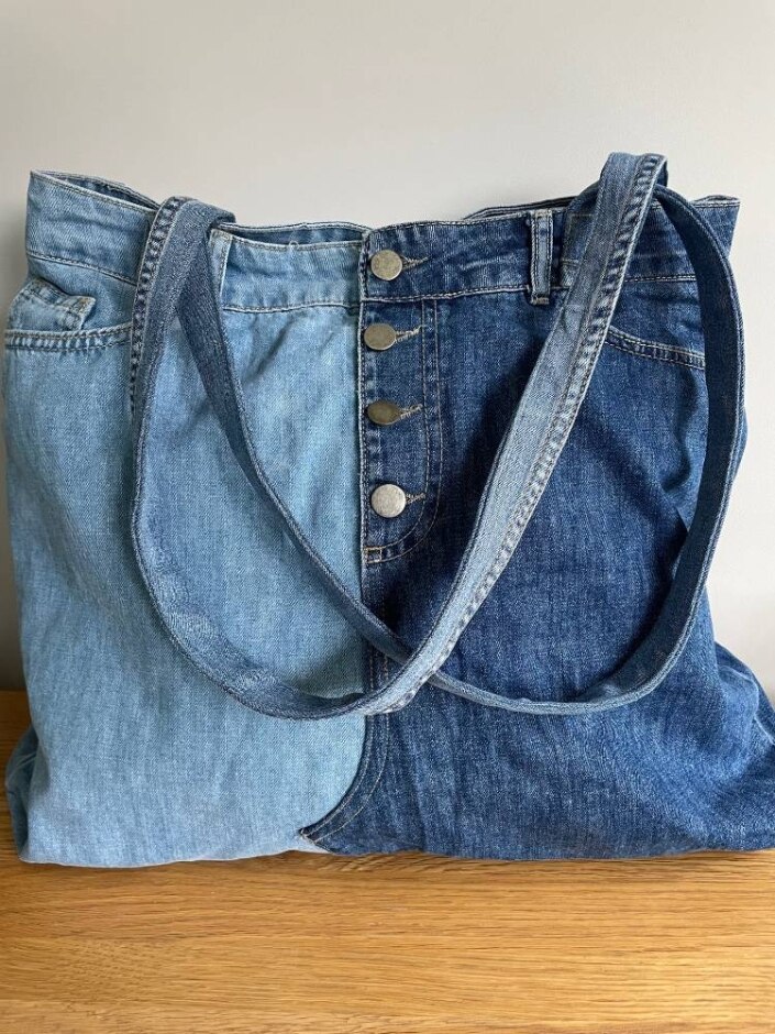 Upcycled Denim Tote Bag