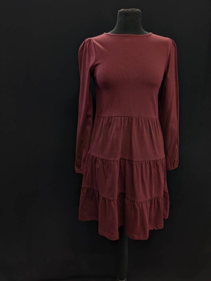 Asos Dress Burgundy Size: 4