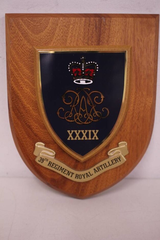 3rd Regiment Royal Horse Artillery Shield Plaque