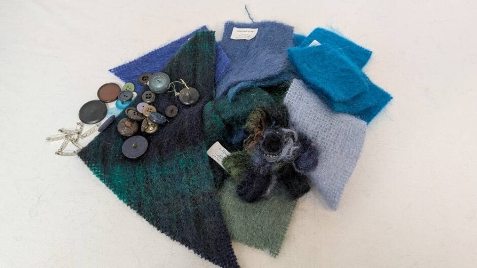 New Brooch/jewellery Craft Kit - Cool Colours