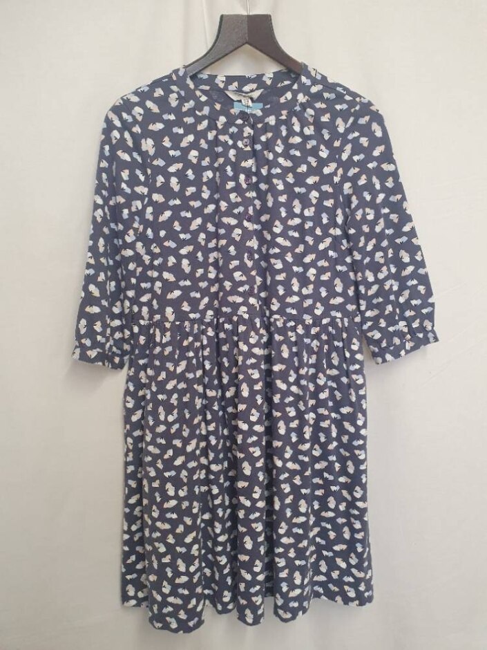 Seasalt Butterfly Print Dod Dress Purple Size: 10