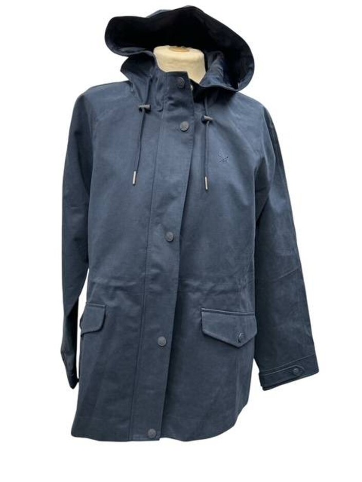 Crew Clothing Rain Jacket Navy Size: 16