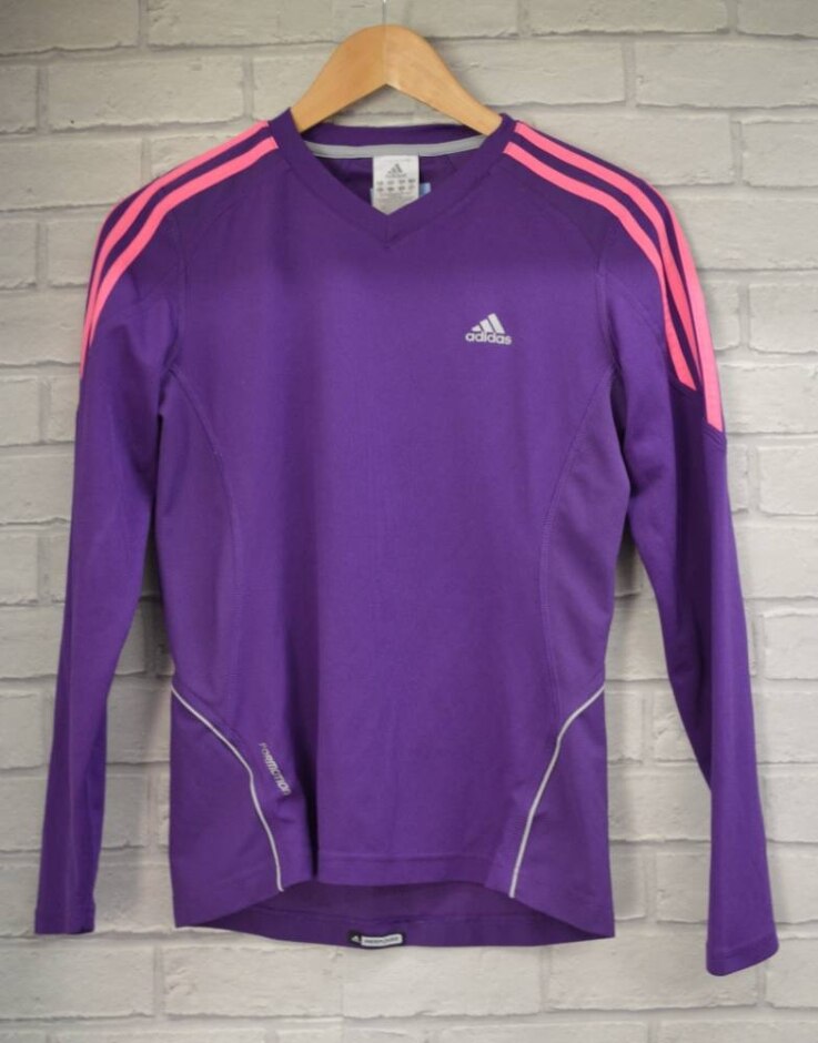 Adidas  T-shirt  Purple  Size: 10