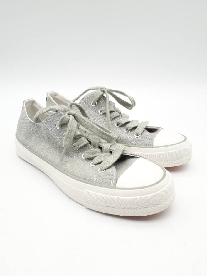 M&s Women's Lace Up Trainers Green/white Size Uk 6 New
