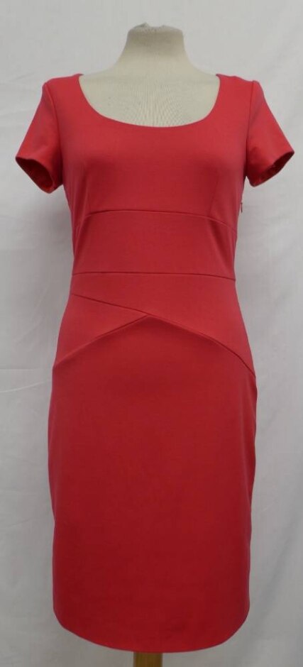 Laura Ashley Shift Dress Neon Pink Size: 8