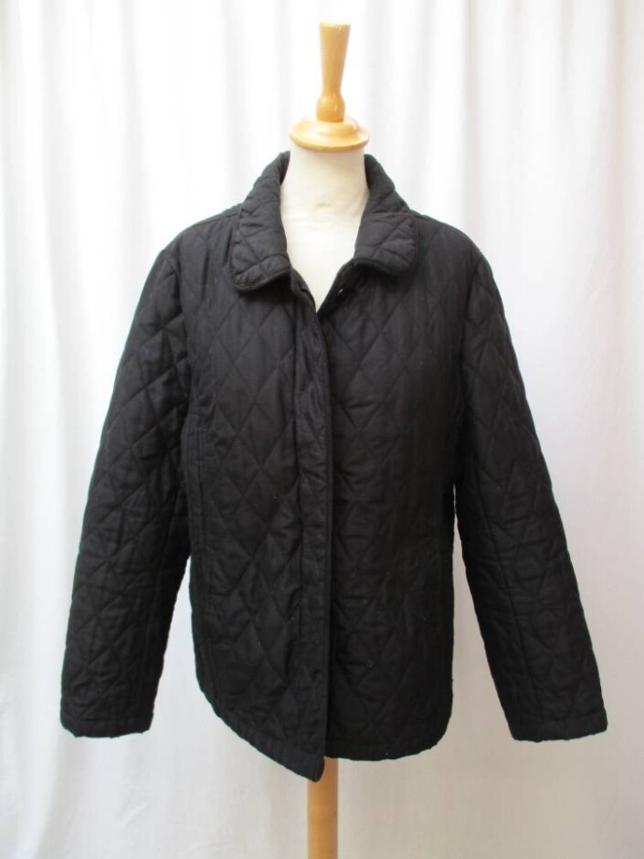 Tigi Quilted Jacket Black Size: 14