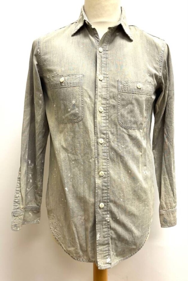 Polo Ralph Lauren Paint Splattered Shirt Khaki Size: Xs