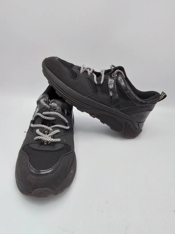 Vegan Kurt Geiger Black Trainers Size Size 39 ( Uk 6)