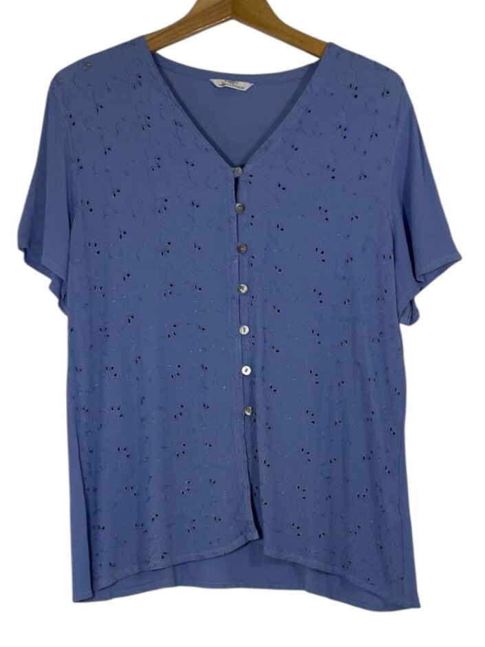 St Micheal Vintage 1998 Blouse Blue Size: M