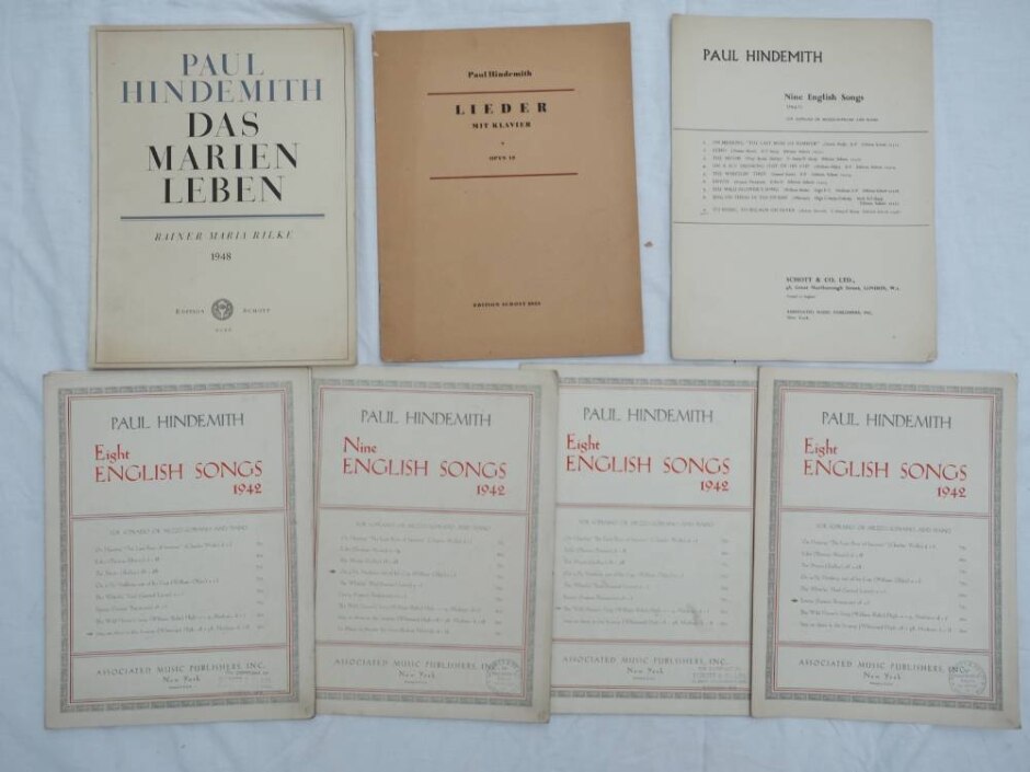 Collection Of Sheet Music -hindemith