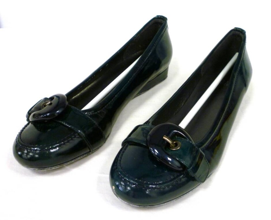Stuart Weitzman Emerald Green Pu Leather Shoes Size: 9m