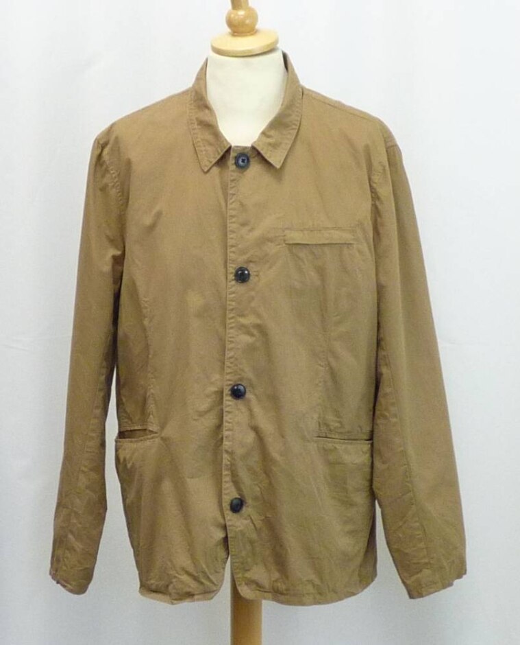 Lizard King Cotton Zipped Jacket Light Brown Size: Xxl