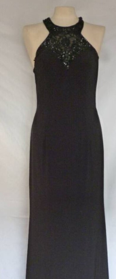 Angel Forever By Elegancia  Black Embellished Gown Black Size: M