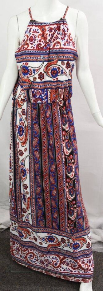 Silence And Noise Paisley Dress Multicoloured Size: 12