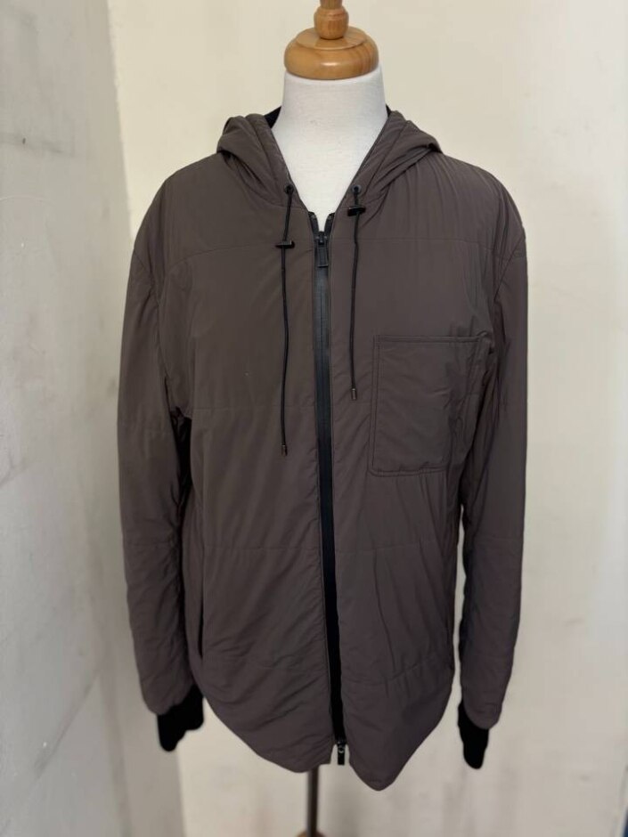 Hermes Men  68% Nylon Jacket Brown Size: M